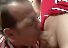 Tranny Nina Lawless ass fucked her coach