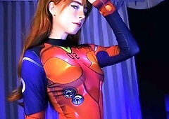 Evangelion. Shinji fucks Asuka in all the hole (short