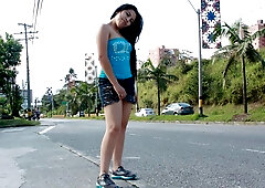 Short interview then sexy fuck with Latin amateur