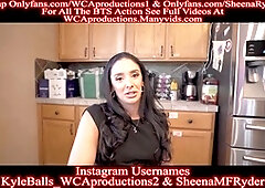 Sheena Ryder warms up stepdad with a handjob while stepson watches part two