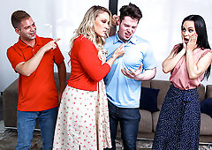 Crystal Rush and Charley Hart screwed by their stepsons