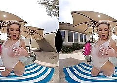 Office: Cowgirl, Amateur  Blonde VR Porn