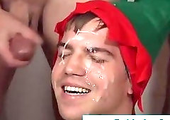 Bukkake loving amateur gays