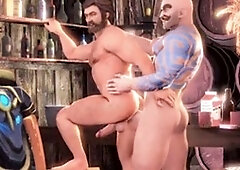 Bears fucking, anal invasion, big cock bareback