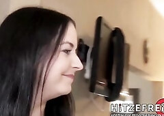 Sexy Sex Date with Brunette hair Teen Hottie