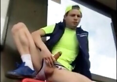 Public Cock Show in Metro Station - Amateur Big Dick Twink777