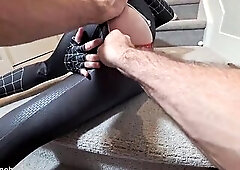 EBONY SPIDER BEAUTY ANAL CREAMPIE DISCLOSES HER WICKED SECRET . anal destroyed by large 8inch weenie