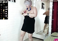 Sexy hot big beautiful woman mother i'd like to fuck AimeeParadise dances kewl in open chat with full strip...