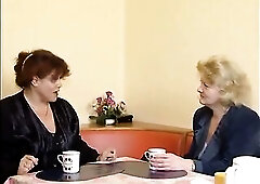 Blond aged whore gets her snatch plowed by her younger lover with hard dick.