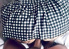 Not Even a Lengthy Suit Can Hide That Large Booty