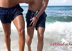 Dreamy Latino Influencer Beach Fuck