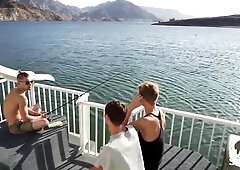 Hardcore Outdoor Threesome Gets Wet And Hot