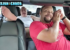 Chub Matt is so happy Devon sniffs his feet for a brief minute