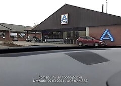 Sissy with Bimbo Melons changes into Miniskirt Bitch Outfit and Gets Nude in Public Part5