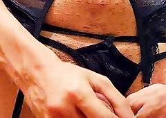 Lewd sissy pliant slutty thrall stripping on cam