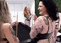 For my birthday, all I wanted was to have all my holes filled at one time! My 3 glamorous girlfriends belted up and made my fantasies come true!