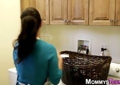 Stepteen sniffing panties