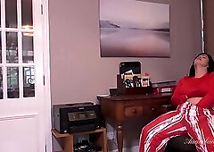 AuntJudysXXX - Latina BBW Boss Lady Montse Swinger Gets Caught Masturbating at the Office