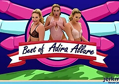 Adira Allure stars in a steamy lesbian threesome compilation with intense pussy licking