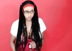 4k Black Student Widening Ass Cheeks Wide Open, Sheisnovember Brown Rectal hole Parted Closeup