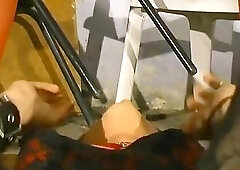 crossdresser bottle anal fisting