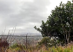 Horny Biker Cums Outdoors