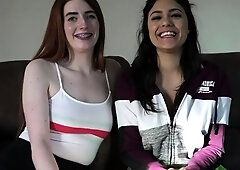 Amateur real small titted party teen slammed in gym class