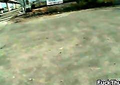 Thug get sfucked up the anus outdoors 2