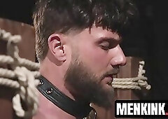 Heath Halos ass shocked by an electric butt plug and Crush Daddys cock