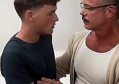 Buffed and mature Reece Scott devours my tiny ass like a sweet treat