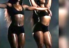 Darksome brunette hair with curves - AI generated