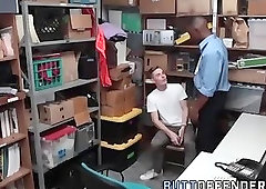 Teen thief rammed raw