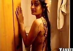 Sexy Desi Indian Hindu Girl In Bathroom With Friend Sajid