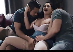 Surprised beneath the shower later it turns into Three-Some with sexy mother I'd like to fuck Sheena Ryder