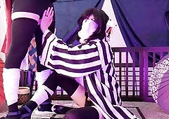 Adorable satan slaying femboys in epic cosplay session with penetration and cum