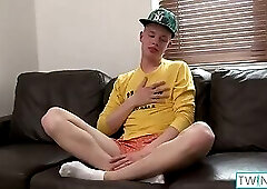 Leon Craves For A Cock On The Couch Before Busting His Nut!