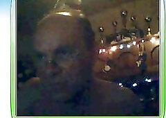 Bald senior jerks off on cam for his gay partners