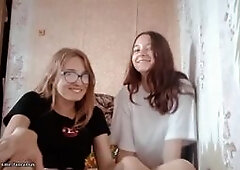 two cute lesbian girls
