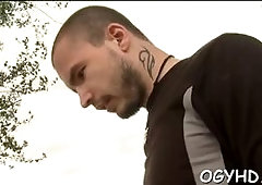 Adorable  sweetie enjoys rear fuck with old guy