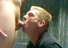 Sucking Boy In His Dorm Bathroom