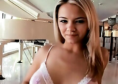 Ashlynn Brooke is our covergirl and we aren't solely talking about the box cover of the DVD. We cover this angel in a bid blanket of splooge that