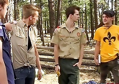 Twinks blow each other in a car and use dildos