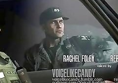 Dude's mouth is filled up by a horny futa babe