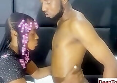 Slim thick girl receives a monster black dick
