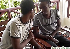 Home African gayboi barebacked by 21yo BF in black ass
