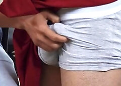 Str8toGay.com - Muscled latin twink Mason Lear gets gagging