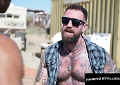 RAMPANT STALLION - Trailer Park Wolf Gets Fucked - Diego Vox Takes Colt Spence’s Large Nude Jizz-shotgun