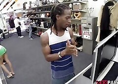 XXX PAWN - Sean Lawless Bangs Roggie Zee whilst her Boyfriend Films 'em and it's Screwed up