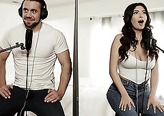 Hot brunette chick Cami Strella enjoys her time getting railed on the bed in multiple position by Dante Colle