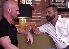 David Benjamin is bum rushed by fellow dad Mitch Vaughn